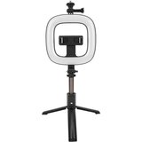 Evelatus CP X1 LED 16 cm polnilna lučka za selfije z daljinskim upravljalnikom BT in ročajem + talno stojalo 20–90 cm + držalo za telefon, (21230783) Cene