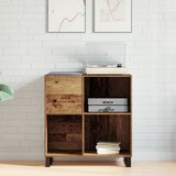 vidaXL omarica za glasbo Umetniški hrast Les, Kovina Srednja | Shoptok.si