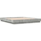  Okvir kreveta s LED svjetlima siva boja betona 200 x 200 cm | shoptok.hr