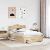  Konstrukcija postelje Sonoma hrast 120 x 200 cm Konstruiran les, (5000102096) | Shoptok.si