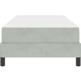 vidaXL Postelja boxspring z vzmetnico Svetlo siva 90 x 200 cm Žamet | Shoptok.si