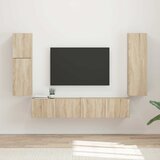  Set TV komoda 4 kom. Sonoma hrast Konstruirano drvo | shoptok.hr