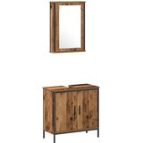  Set namještaja za kupaonicu 2 kom. Smeđa Konstruirano drvo | shoptok.hr