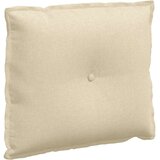 vidaXL Poglavni vzglavnik krema 60 x 19 x 50 cm blago | Shoptok.si