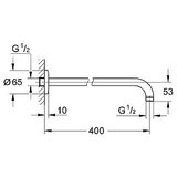 Grohe DRZAČ TUŠ RUŽE 40CM 2785100 | Eponuda.com