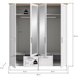 Livetastic OMARA S KLASIČNIMI VRATI, barve macesna, hrast artisan | Shoptok.si