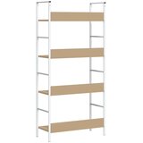 Police za knjige s 4 razine boja hrasta 60x27,6x124,5 cm drvene | shoptok.hr