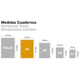 MiquelRius Kolegij blok A4 70g 140L spiralni crte Extra rigid cardboard lifestyle don't panic MR4193 | shoptok.hr