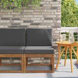  Srednja sofa za van Čvrsto drvo akacije Prirodna - Prirodno i antracit 1x srednji | shoptok.hr