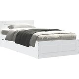 Furnova Posteljni okvir z vzglavjem brez vzmetnice bel 90x200 cm, (21934067) | Shoptok.si