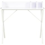Maison Chic Pisalna miza - pisarniška miza - Računalniška miza bela 80x50x84 cm, (21785708) | Shoptok.si