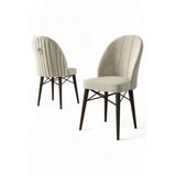 Hanah home set 6 stolica ritim cream brown