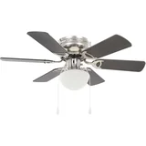Ukrasni stropni ventilator sa svjetlom 82 cm tamnosmeđi