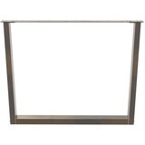  Noge za blagovaonski stol V-oblik 3 kom Prirodni čelik 100 x (72-73,3) cm Čelik | shoptok.hr