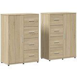 vidaXL Komoda 2 kom boja hrasta sonome 60x31x84 cm konstruiranog drva | shoptok.hr