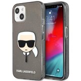 Karl Lagerfeld Originalen ovitek KLHCP13MKHTUGLB za iPhone 13 6.1 črn ovitek z belščicami - Karls Head Cene