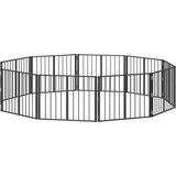  Pasja vrata 10 pcs Črna 80 x 60 cm Cinkana jeklena, (5000232696) | Shoptok.si