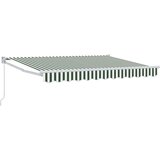  Ručno sklopiva tenda Zelena i bijela 3 5 x 2 m | shoptok.hr