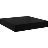  Plutajuće zidne police 4 kom sjajne crne 23 x 23,5 x 3,8 cm MDF | shoptok.hr