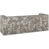 vidaXL Gabionski zid za kante od pocinčanog čelika 320 x 100 x 110 cm Cijene