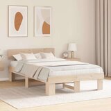  Krevetna konstrukcija Prirodna 135 x 190 cm Čvrsto borovo drvo | shoptok.hr