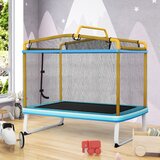  Pravokotni trampolin 3v1, 190 x 124 cm (modra - rumena barva) | Shoptok.si