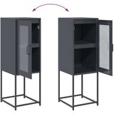 vidaXL Bivak Antracit 36x39x107 cm Hladno valjano jeklo | Shoptok.si