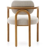 Kave Home Rjav/kremno bel jedilni stol Melqui – | Shoptok.si