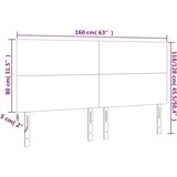  Posteljno vzglavje krem 160x5x118/128 cm umetno usnje, (20953642) | Shoptok.si