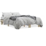  Okvir za krevet boja hrasta 120x190cm konstruirano drvo i metal | shoptok.hr