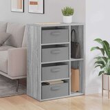  Strani šal s predalom Siva Sonoma 60 x 33,5 x 84 cm, (5000233744) | Shoptok.si