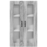 vidaXL Stenska kuhinjska omarica s polico Siva Sonoma 60 x 31 x 100 cm | Shoptok.si