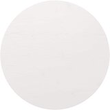  Ploča za stol bijela Ø 90 x 2,5 cm od masivne borovine | shoptok.hr