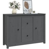  Komoda siva 100 x 35 x 74 cm od masivne borovine | shoptok.hr