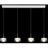 Globo 16024-4WR - LED luster na sajli BELINDA LED/24W/230V bela/zadimljena | Eponuda.com