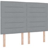  LED okvir za krevet s madracem Svjetlosiva 140 x 200 cm Tkanina | shoptok.hr