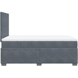  Krevet box spring s madracem tamnosivi 120 x 190 cm baršun | shoptok.hr