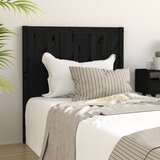  Uzglavlje za krevet crno 95,5 x 4 x 100 cm od masivne borovine | Eponuda.com