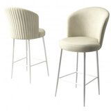 Hanah home set 4 barske stolice fora cream white | ePonuda.com
