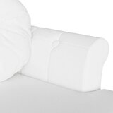  Chesterfield klupa Bijelo 120.5 x 65 x 75 cm Lažna koža | Eponuda.ba