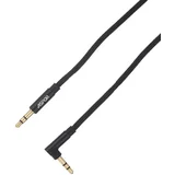 audio kabel A231 3,5mm 90 degrees 1m crni