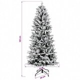  Umjetno božićno drvce s nogom 120 cm PVC i PE Zelena i bijela - Zelena i bijela 120 cm bez LED svjetala | shoptok.hr
