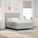 s opruga kutije Svijetlo siva 160 x 200 cm Baršun | shoptok.hr