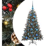 vidaXL Umestno božično drevo med 150 LED Zelena 68 x 68 x 120 cm | Shoptok.si