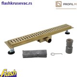  linijska tuš kanalica zlatna - profil m - wave 70cm Cene