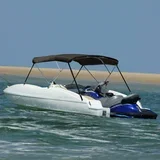 Tenda bimini s 3 luka crna 184x189x135 cm