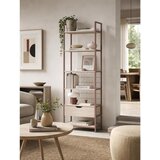 Marckeric Jeklen regal v barvi terakote 60x179,5x40 cm Amara – | Shoptok.si