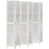 Maison Chic Paravan - Sobne pregrade 6-delni bel trden les pavlovnije, (22112007) | Shoptok.si