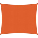  The Living Store Senčno jadro 160 g/m² oranžno 3x3 m HDPE - Senčno Jadro, (21456618) Cene