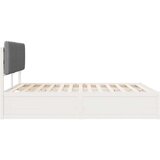  Krevetni okvir s tapiciranim uzglavljem Svijetlo siva | shoptok.hr